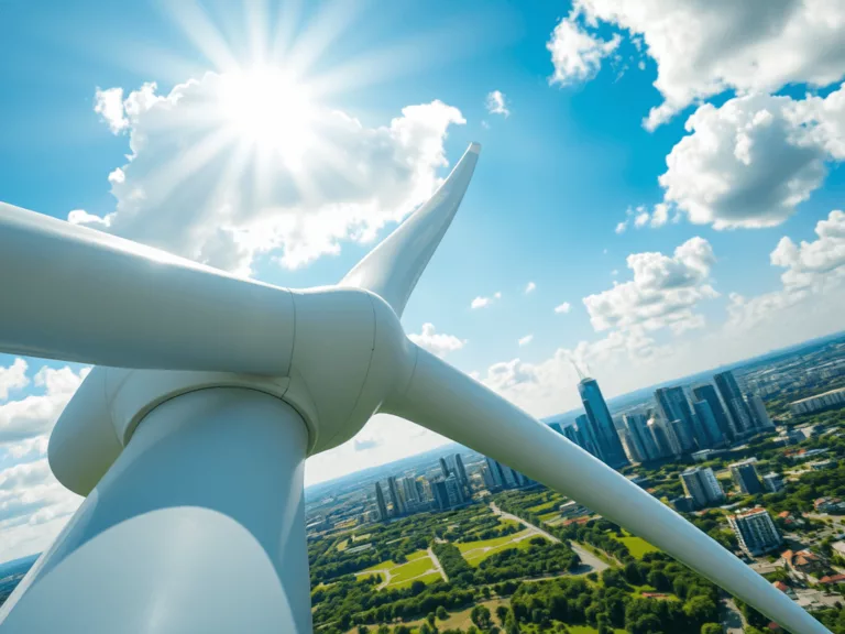 Jakie są zalety korzystania z energii wiatrowej w miastach?